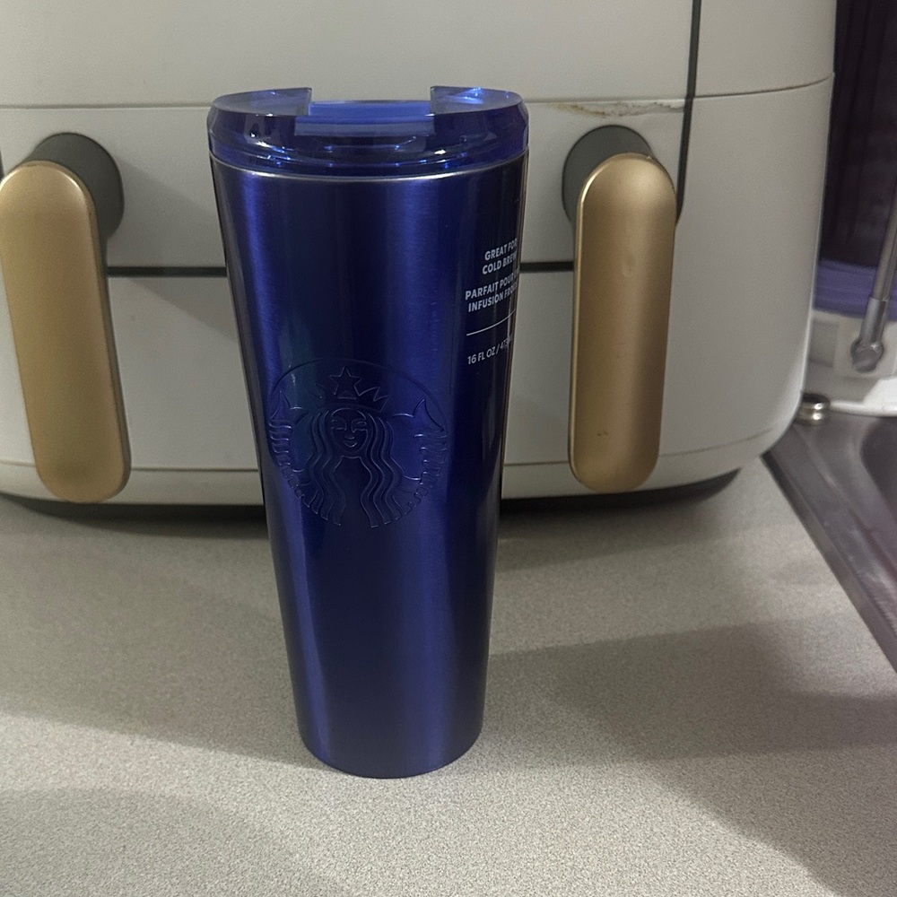Starbucks Metallic Blue Tumbler